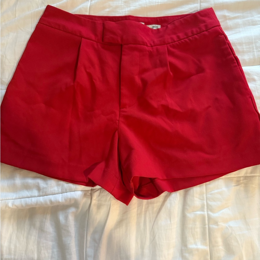 a new day Women's High Waist Red Shorts